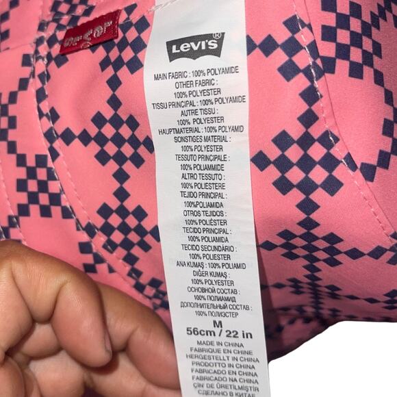 Levi's Reversible Bucket Hat NWT Unisex 90s Y2K Lightweight Packable Size Medium - Picture 5 of 5